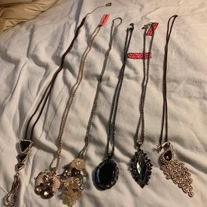 Lot of 6 necklaces — 4 are Betsey Johnson